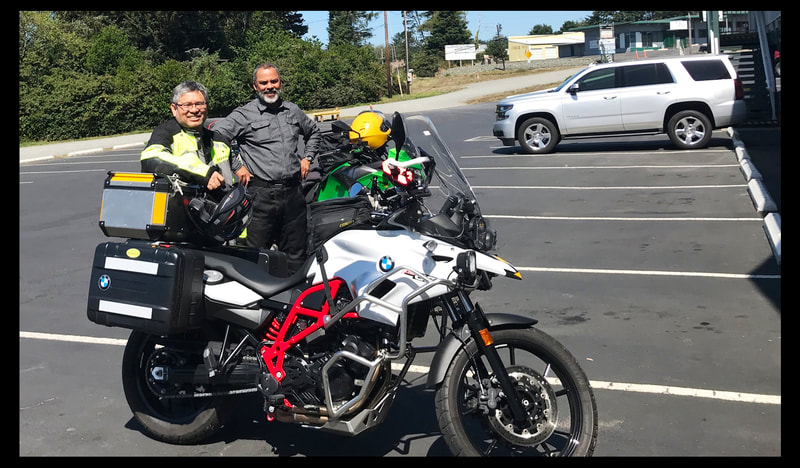 Carl met up with me the next day to ride up to Oregon.