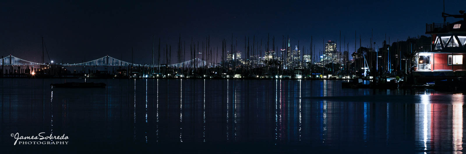 San Francisco Skyline, viewed from Richardson Bay, Sausalito